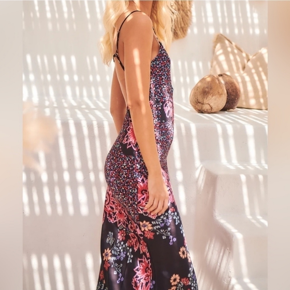 Free People Your Better Side Midi Black Combo Size Small NWT - Picture 3 of 14